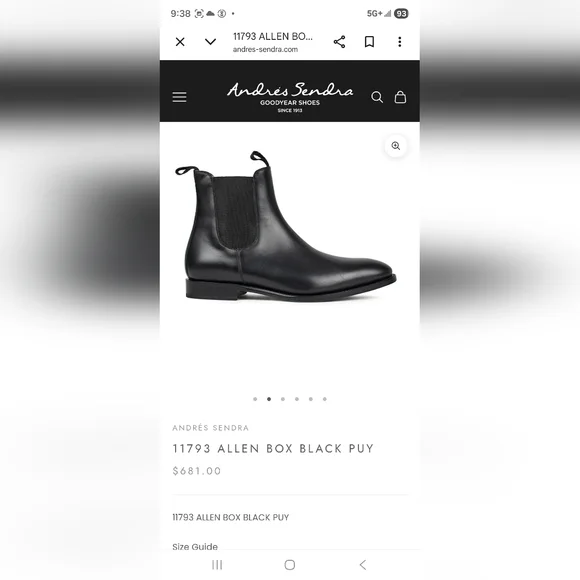 Adres Sendra Black Leather Chelsea Boots - Picture 9 of 12